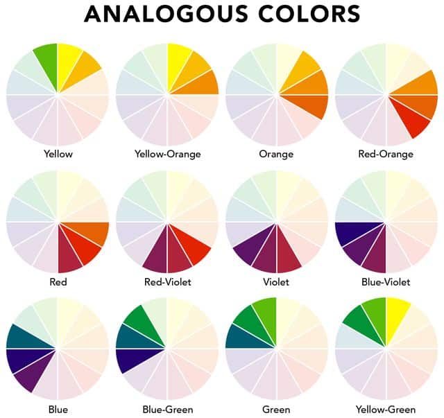 Analogues color schemes
