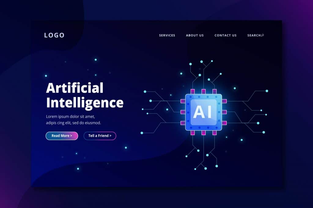 Website for company that uses AI in Web Design