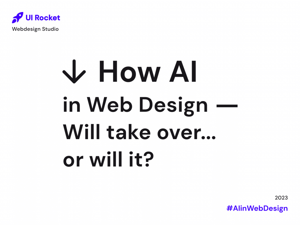 Blog post cover AI in web design how it will take over